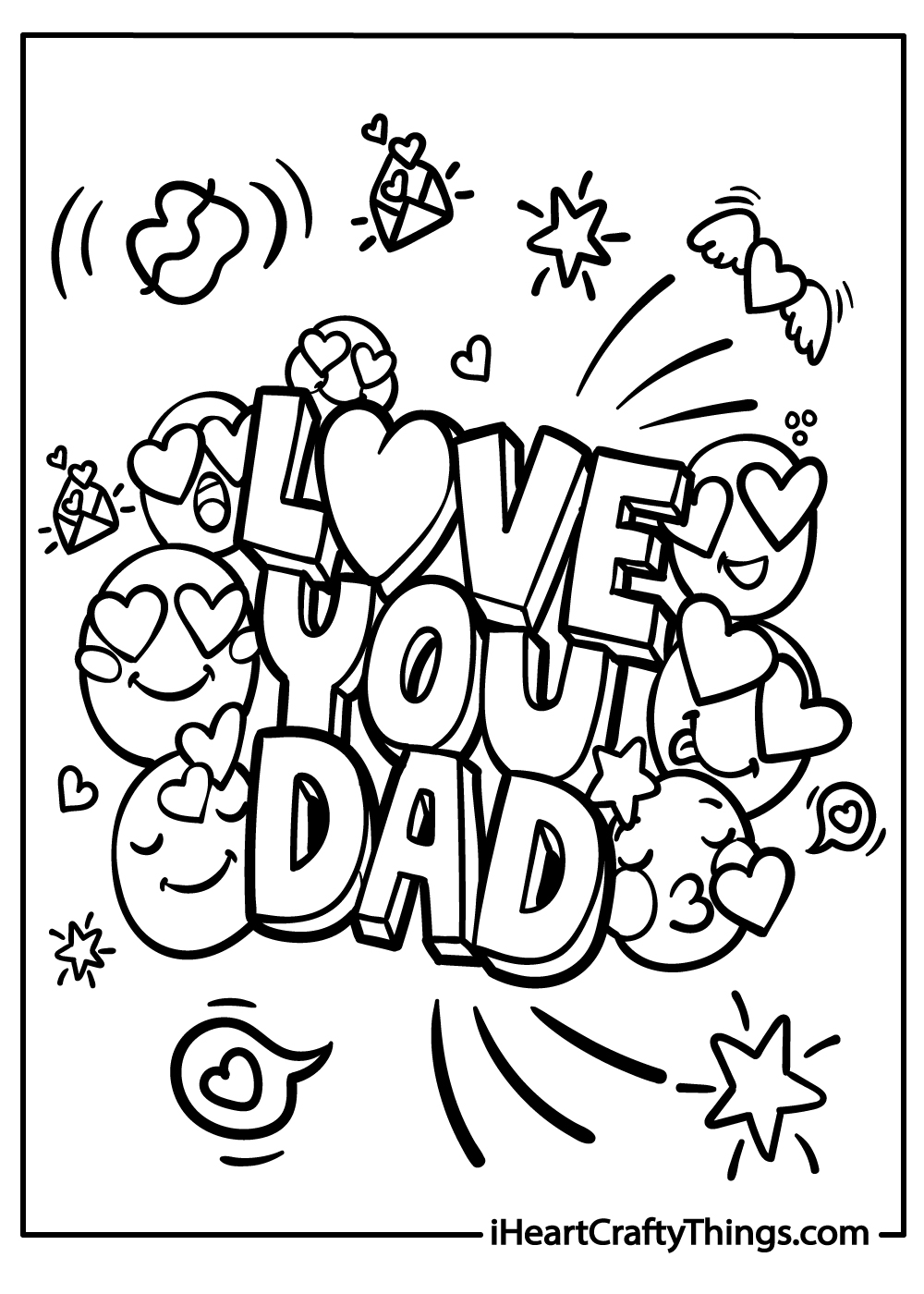 happy birthday dad printable free pdf