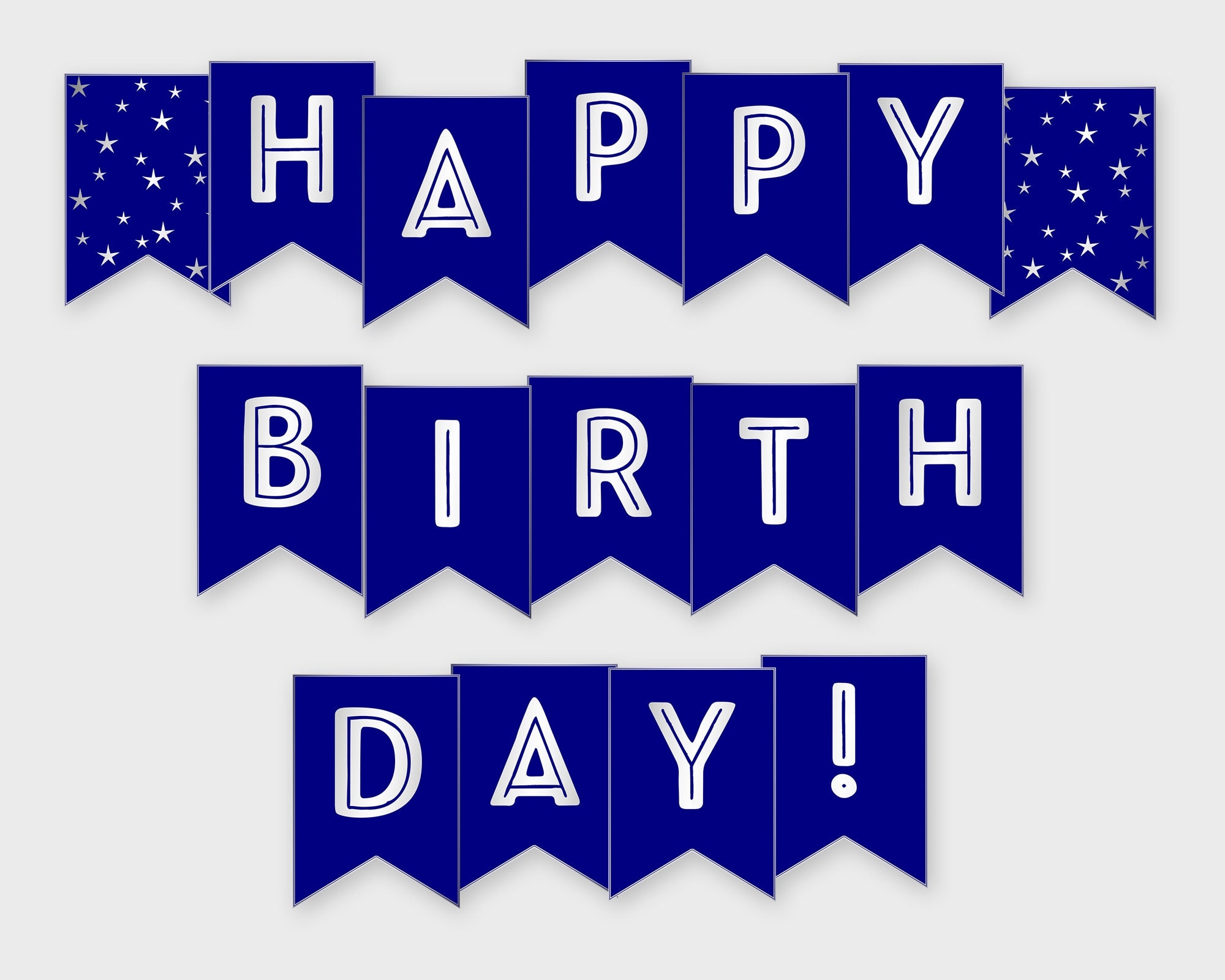 happy birthday banner printable pdf