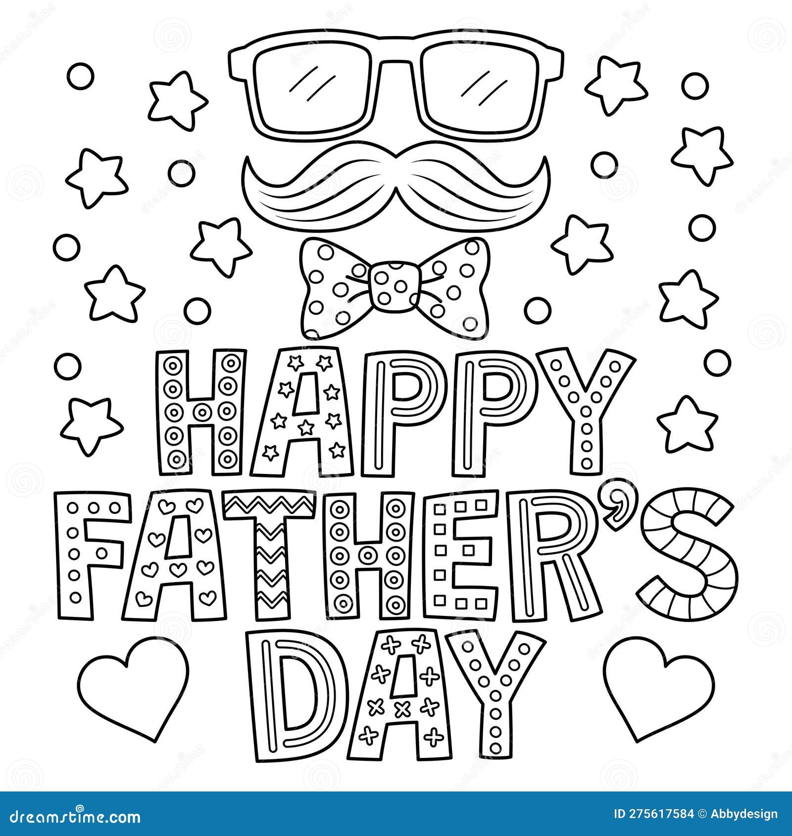 happy fathers day coloring page