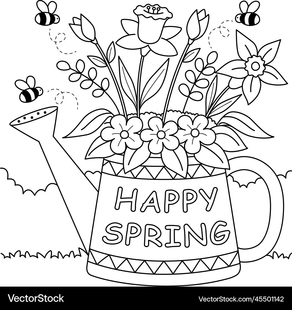 free spring coloring sheets