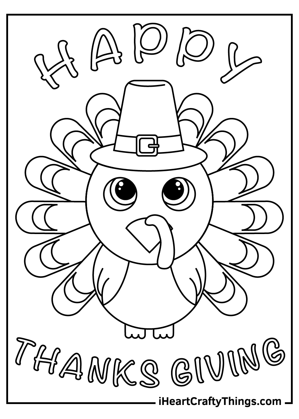 Happy Thanksgiving Coloring Sheets Printable Thanksgiving Craft Happy Thanksgiving Turkey Coloring Page Free