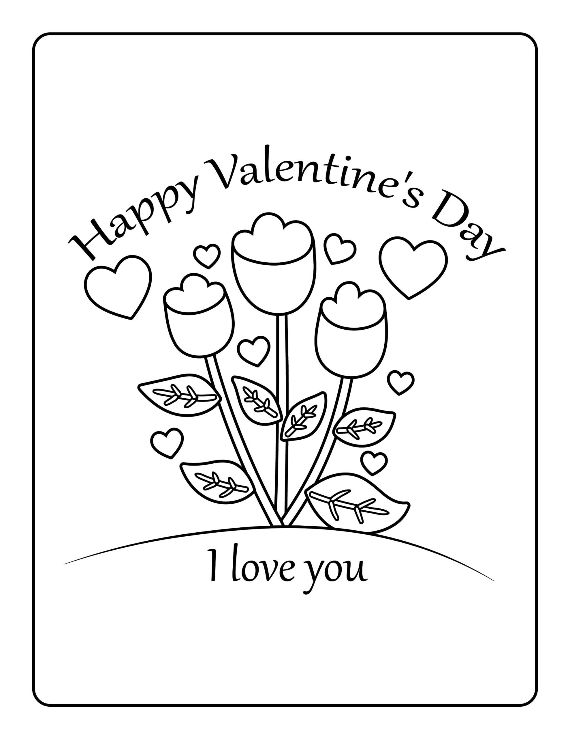 valentine coloring book pages