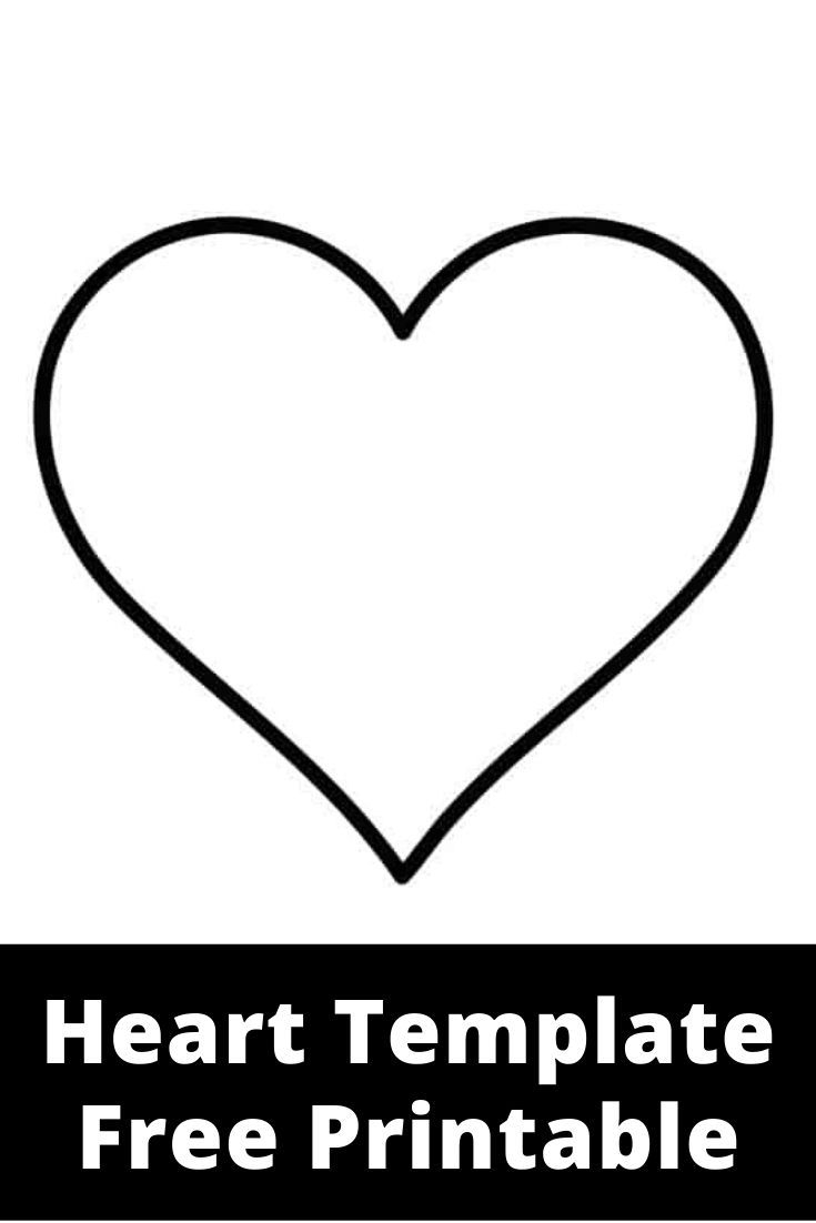 template heart shape printable