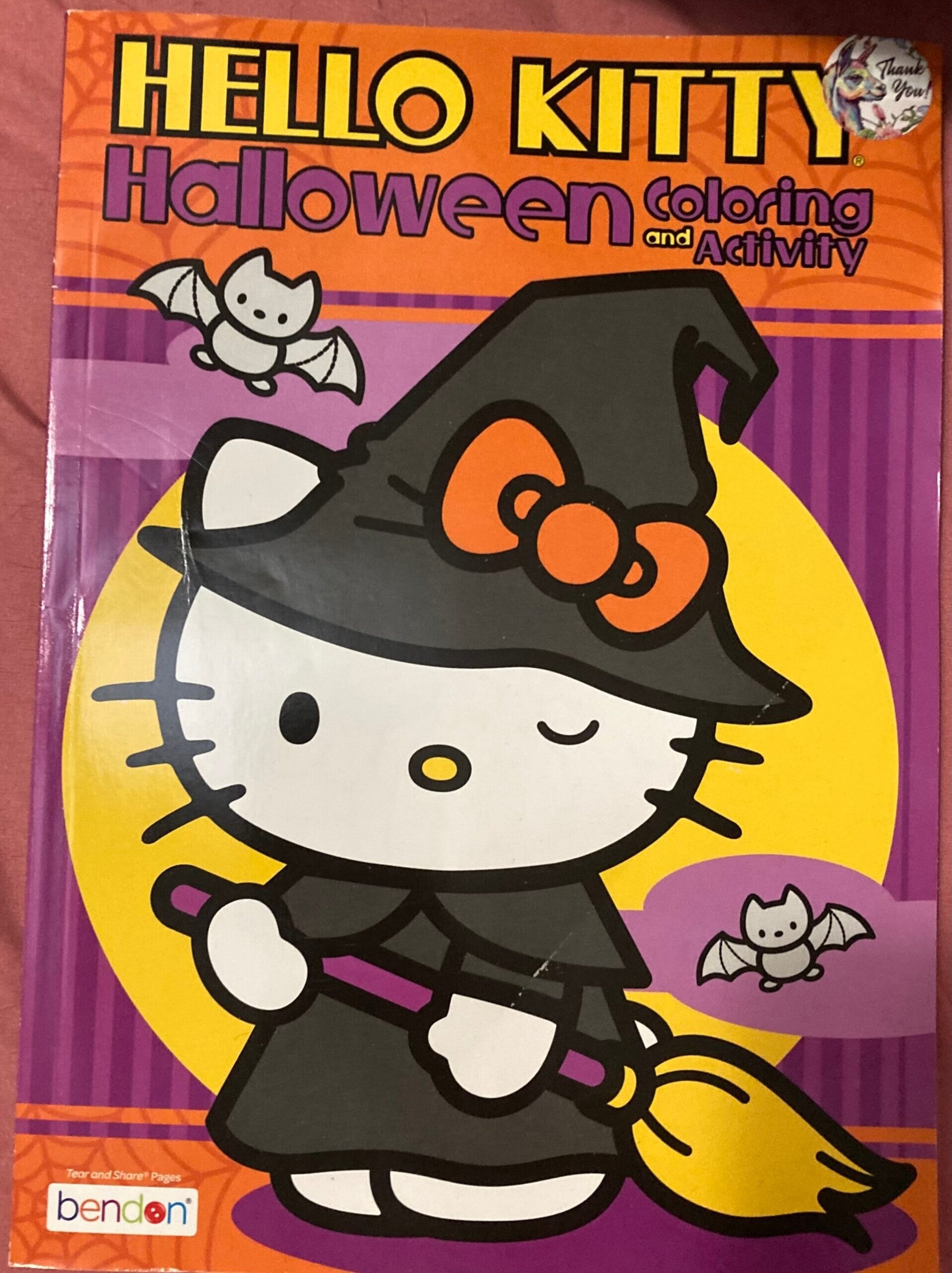 halloween hello kitty coloring pages