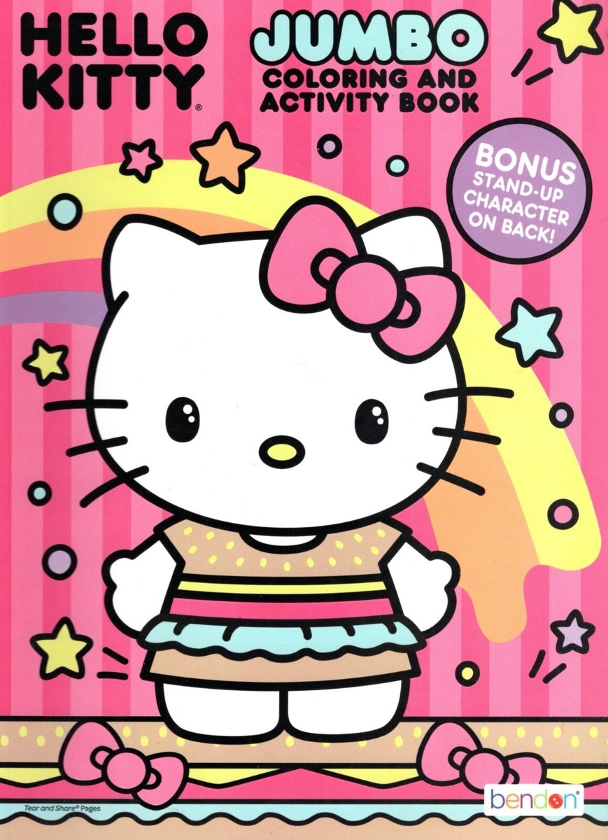 Hello Kitty Jumbo Coloring Activity Book V8 EBay