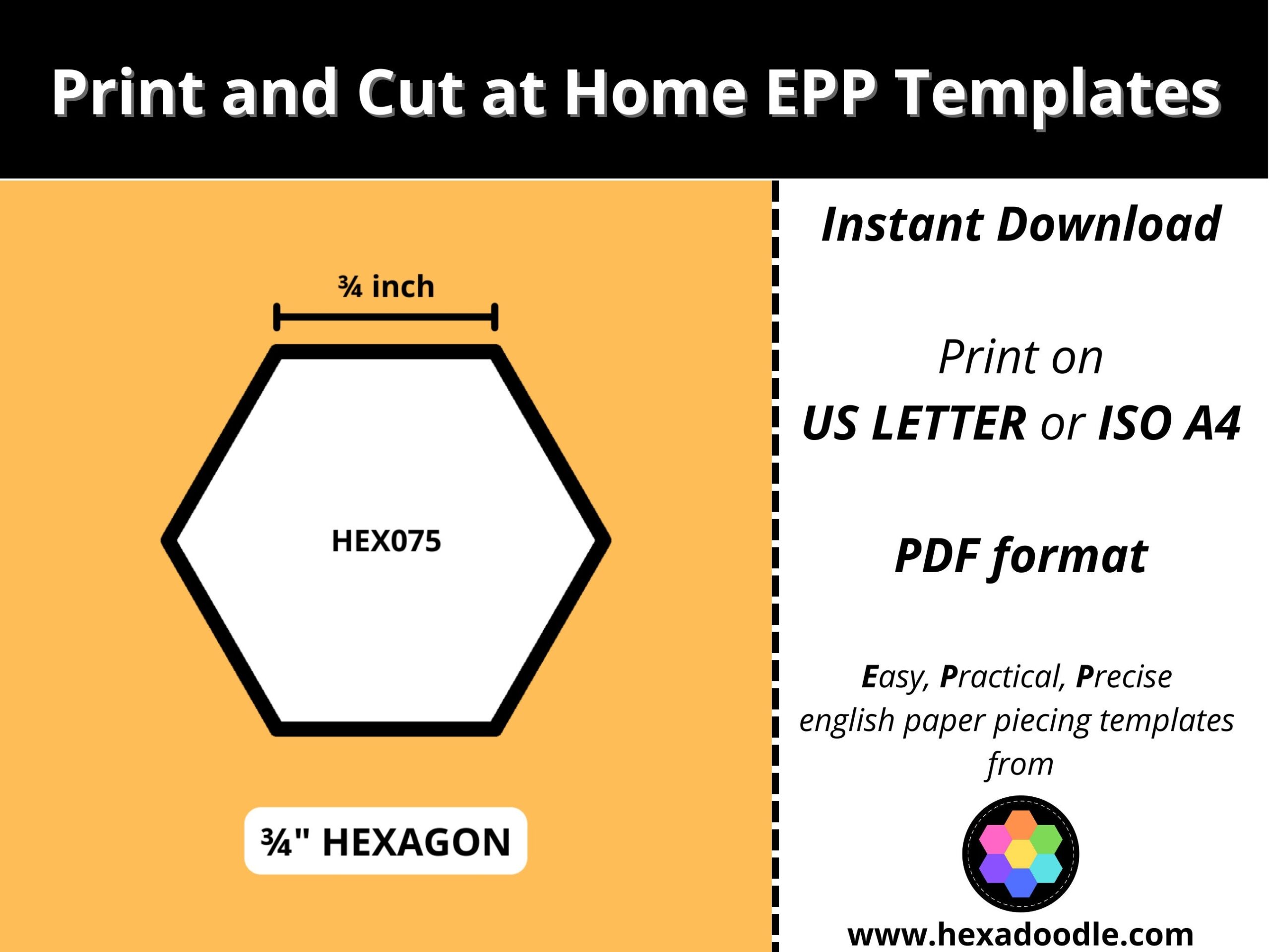 printable hexagon template
