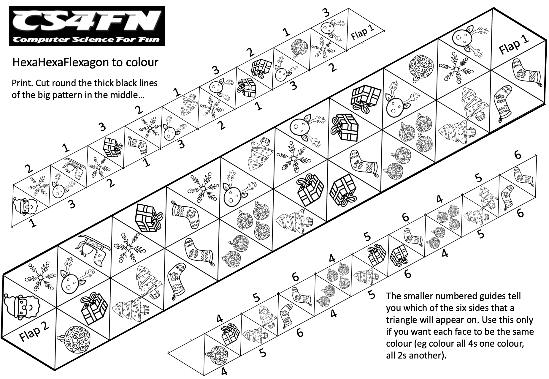 hexaflexagon template printable