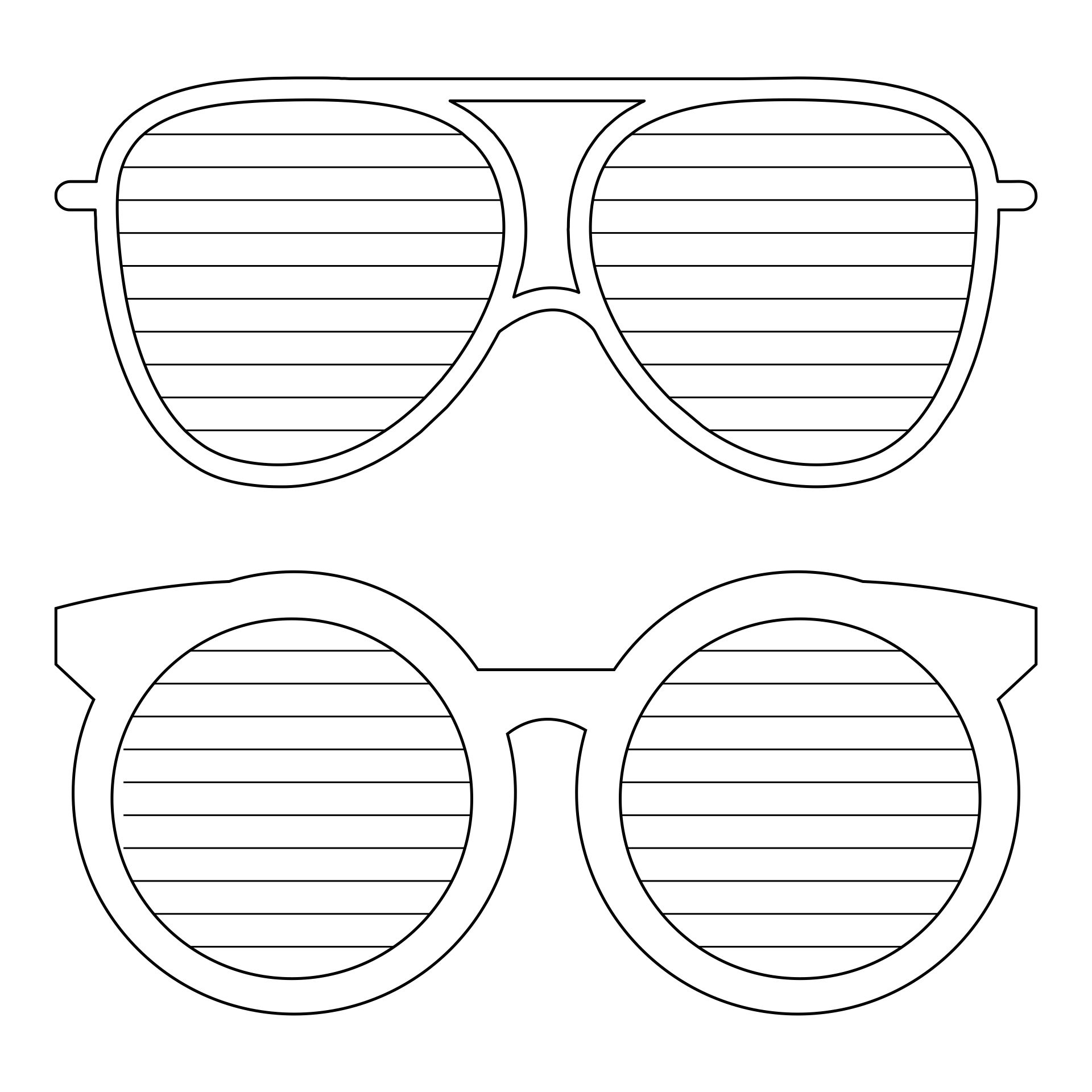 Hot Sunglasses Writing Template Free Shipping Sun Glasses Outline Printable Printablee