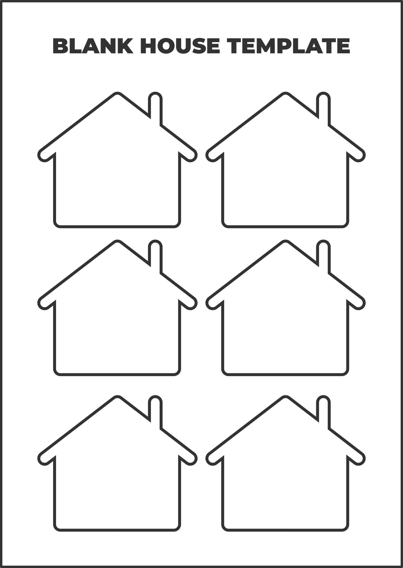 House Outline 10 Free PDF Printables Printablee