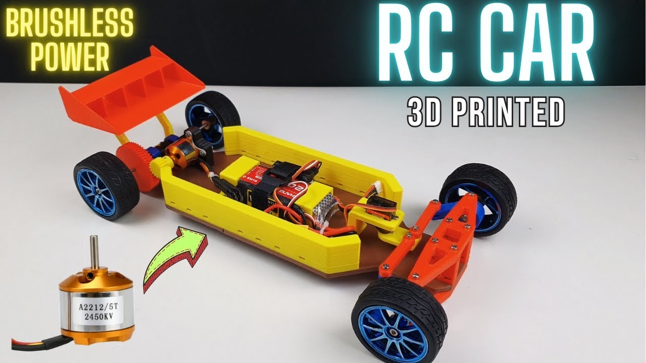 How I Built A Brushless 3D Printed RC Car From Scratch YouTube