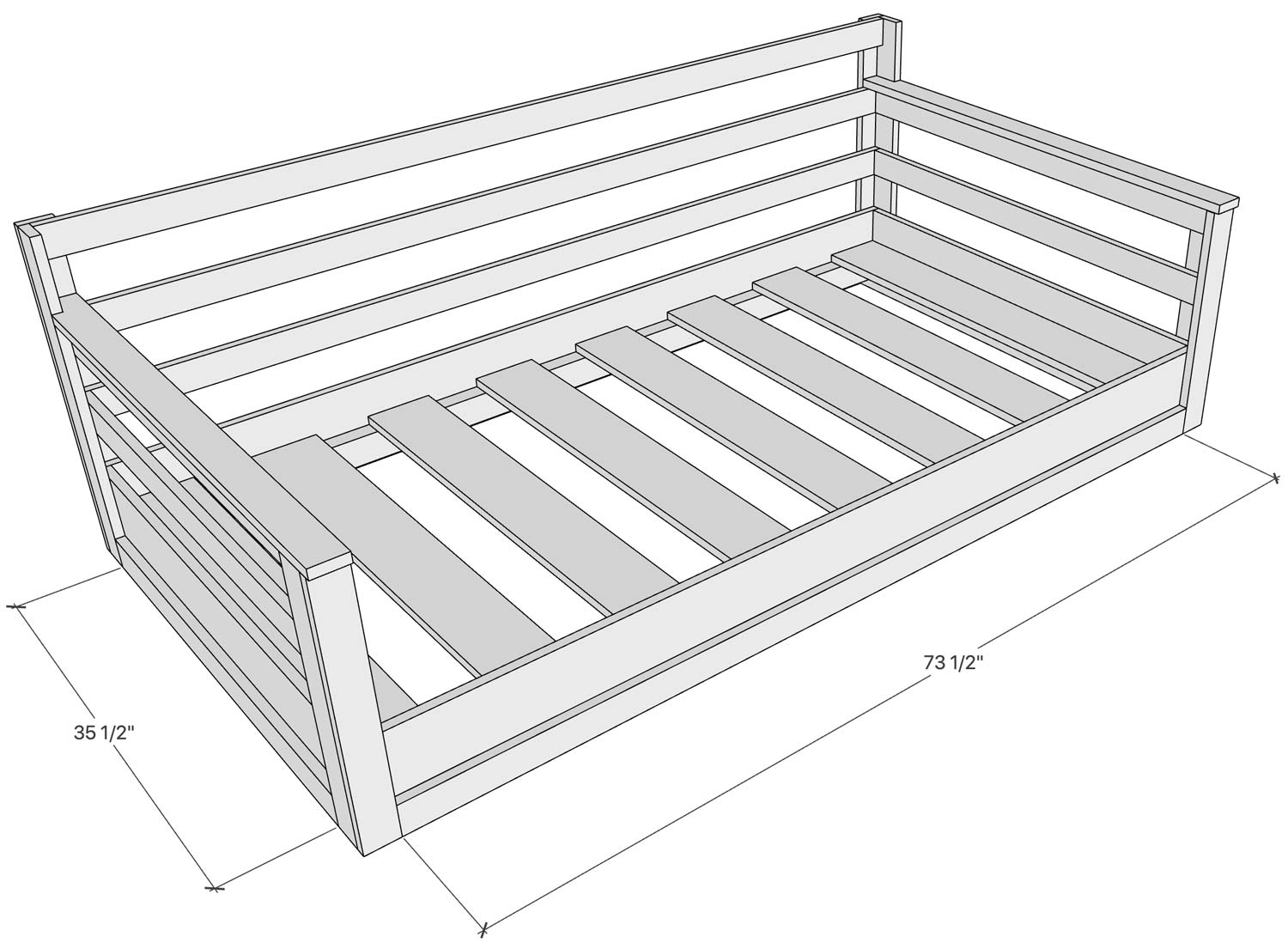 How To Build A Porch Swing Bed Plank And Pillow