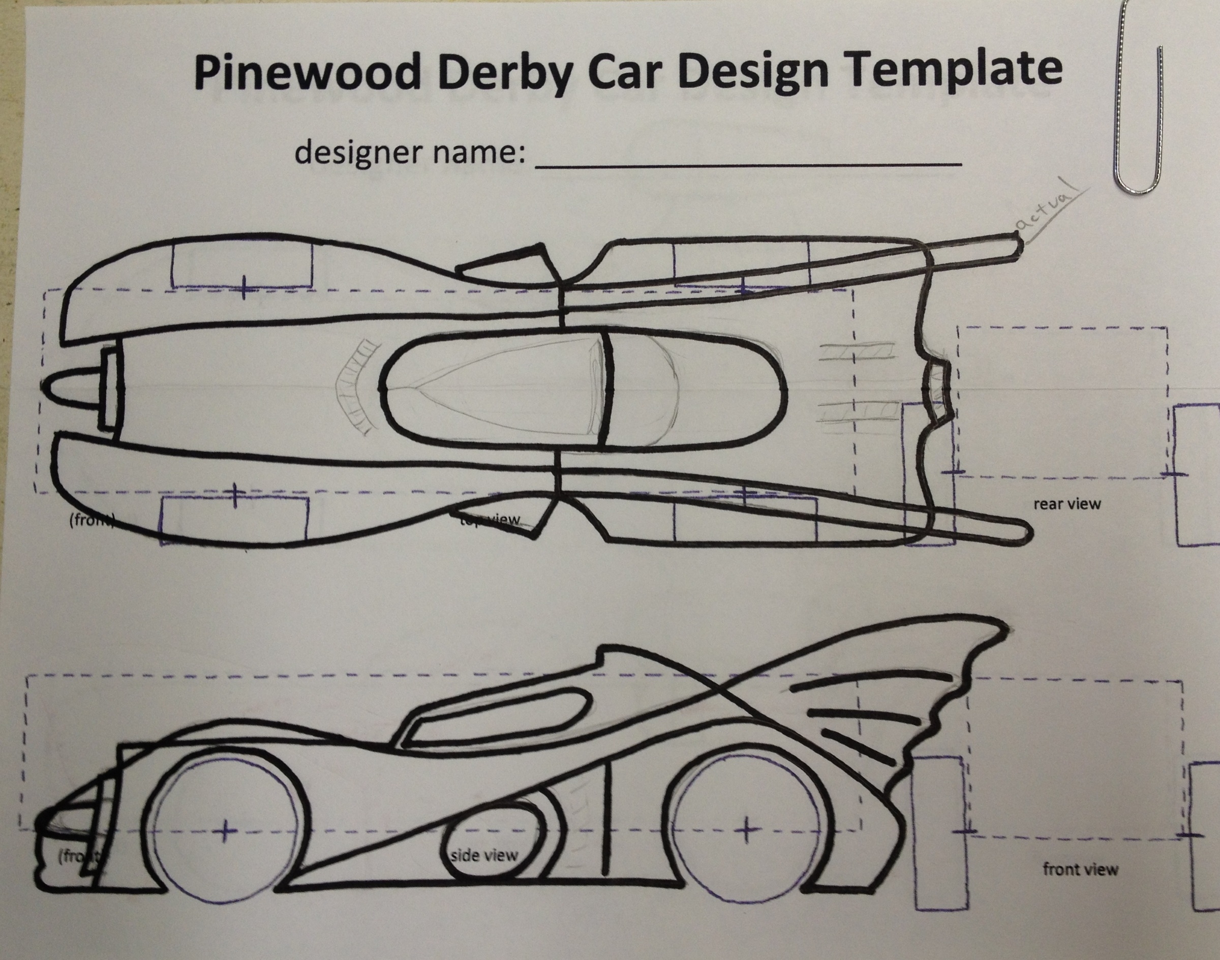 How To Build An Awesome Batmobile Pinewood Derby Car Kurt s Blog