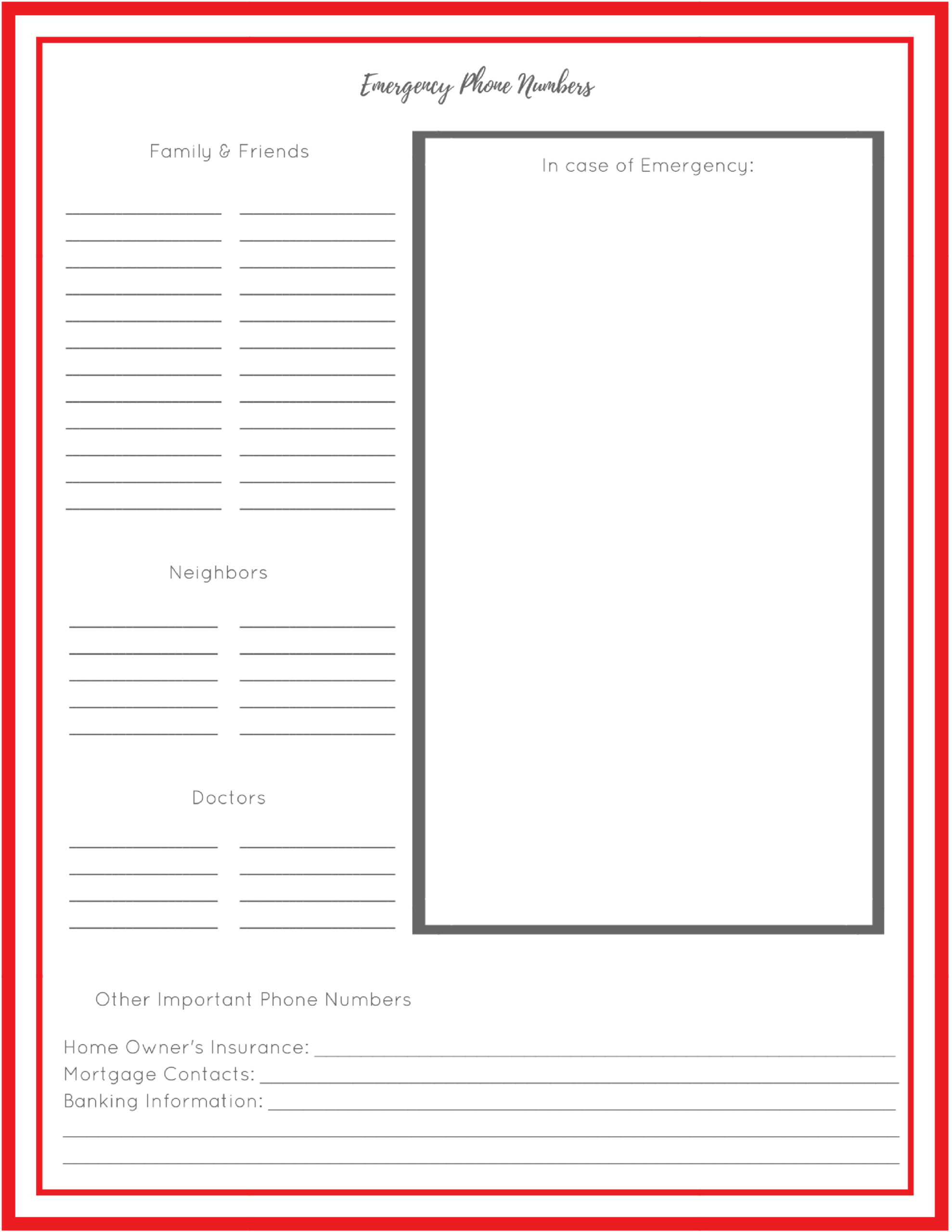 How To Build An Emergency Grab Go Binder FREE Printables House By The Preserve
