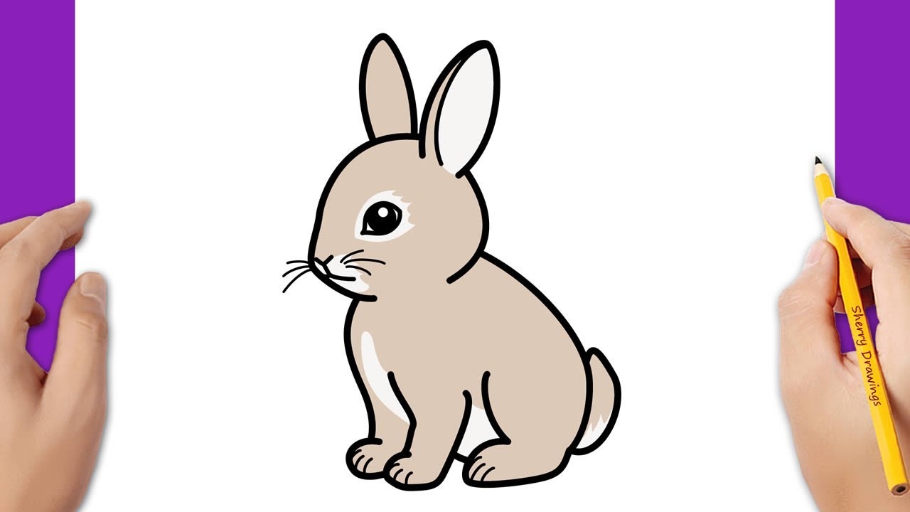 HOW TO DRAW A BUNNY EASY EASTER DRAWING YouTube