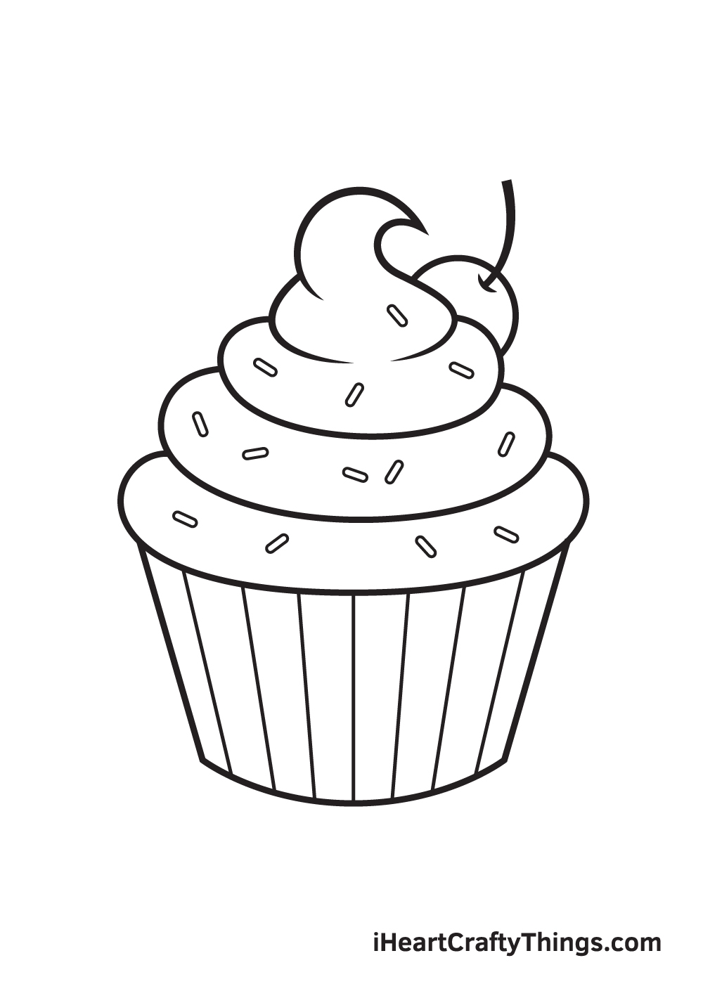 easy drawings of cupcakes