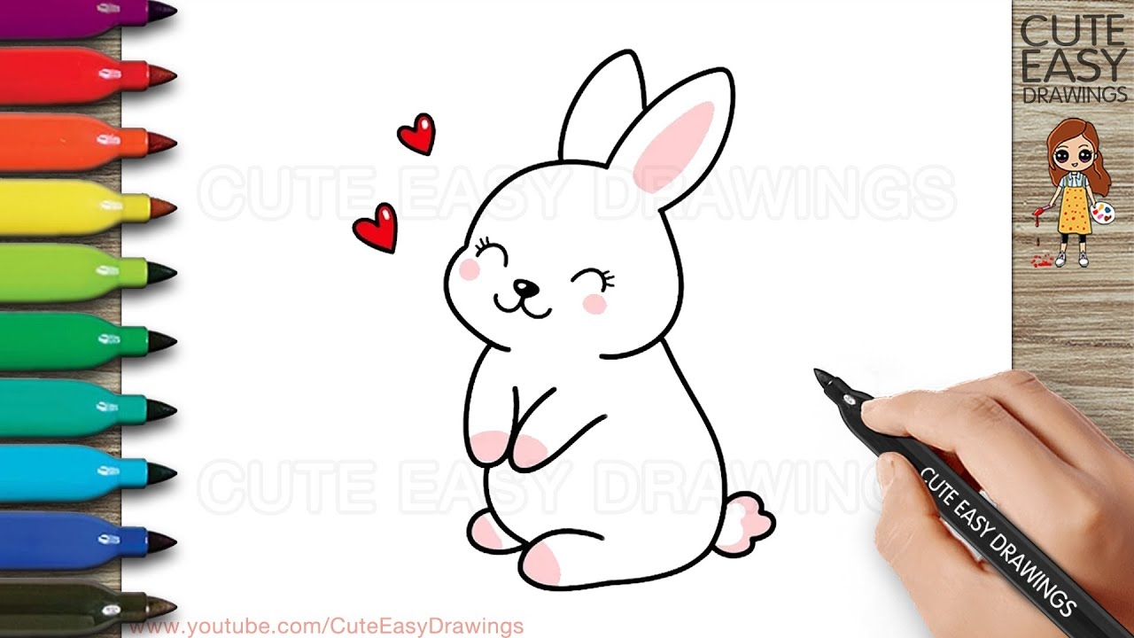 How To Draw A Cute Rabbit Easy Step By Step YouTube