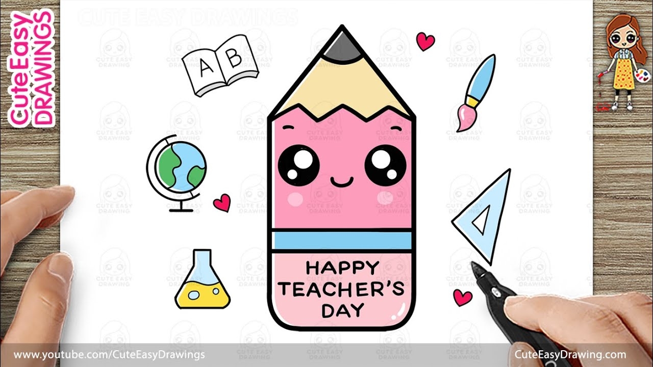 How To Draw A Cute Teacher s Day Greeting Card Easy For Beginners YouTube