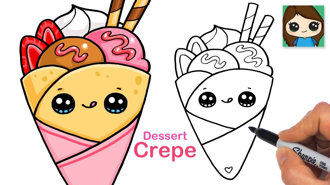 food easy cute drawings