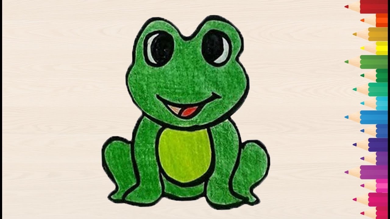 How To Draw A Frog For Kids Easy Drawing YouTube