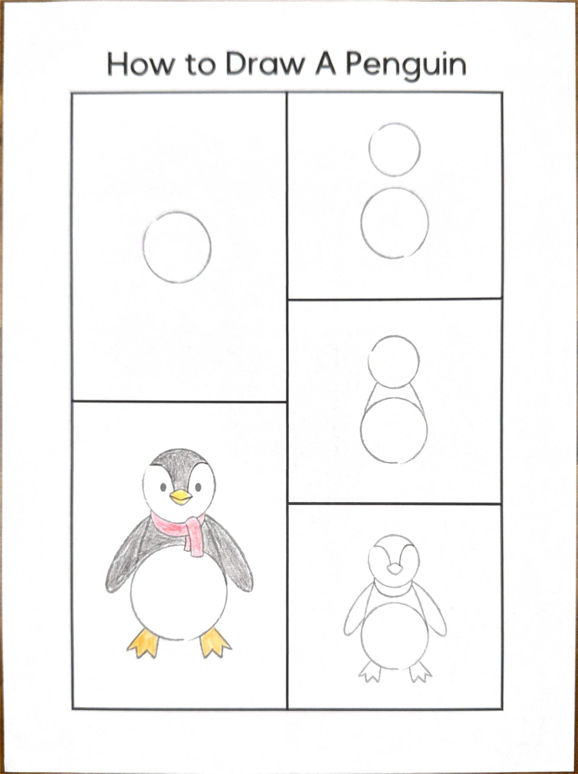 draw a penguin easy