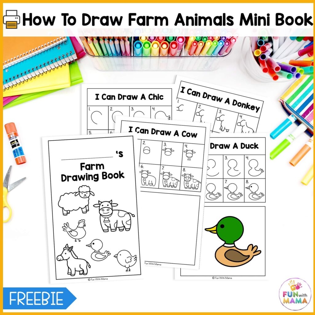 how to draw animals printable