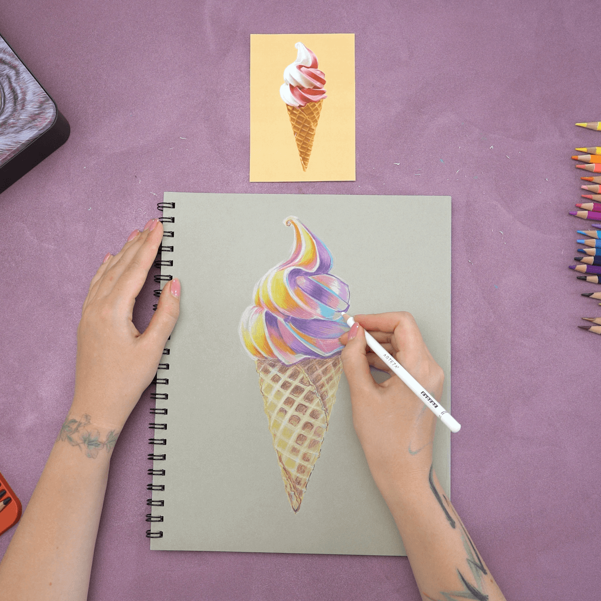 ice cream cone drawing