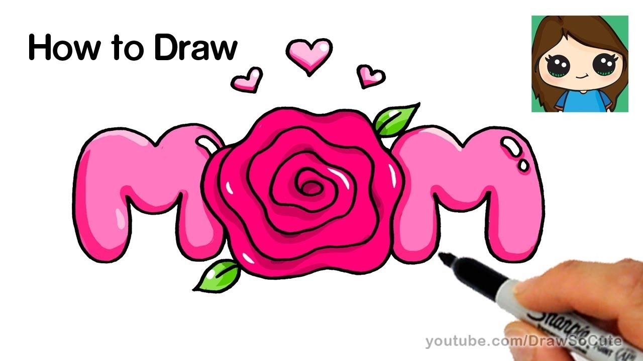 easy cute drawings for mom