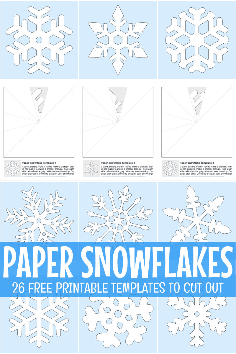 free printable 3d snowflake template