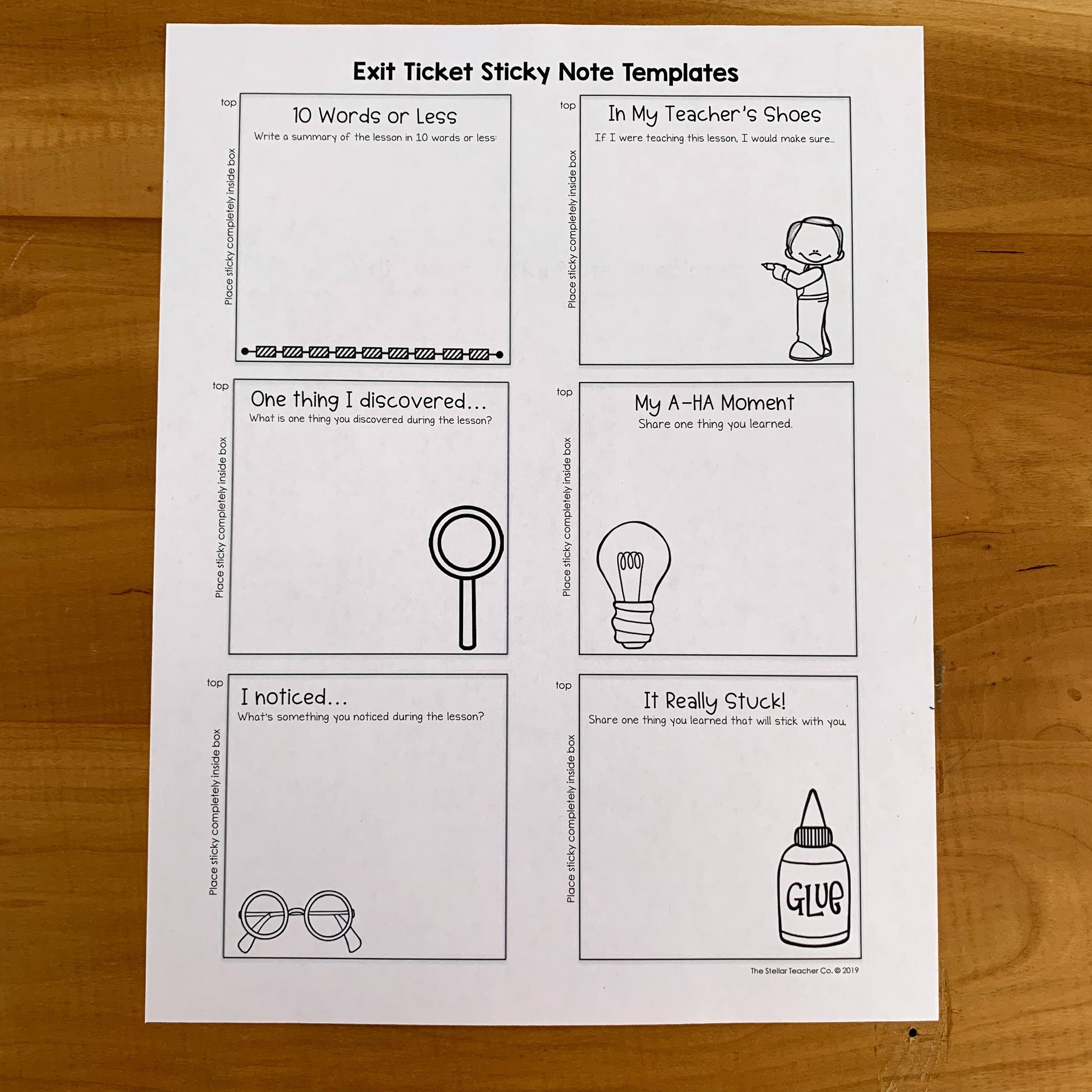 printable post it notes