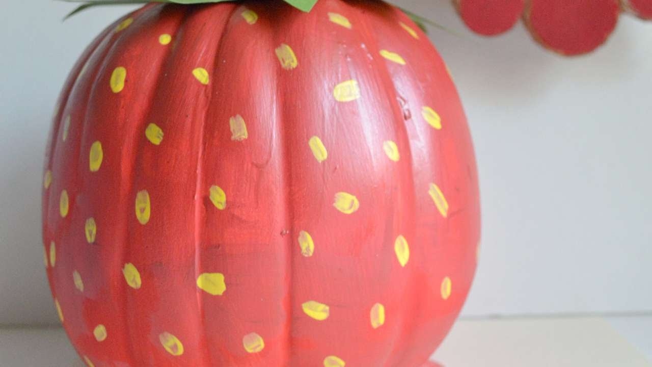 cool pumpkin painting designs strawberry