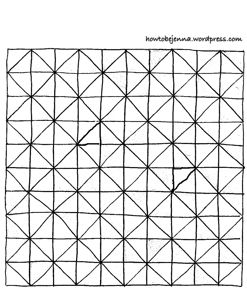 half square triangle template printable