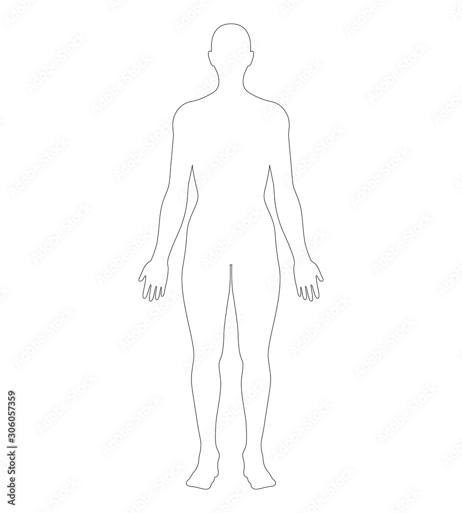 body outline template printable