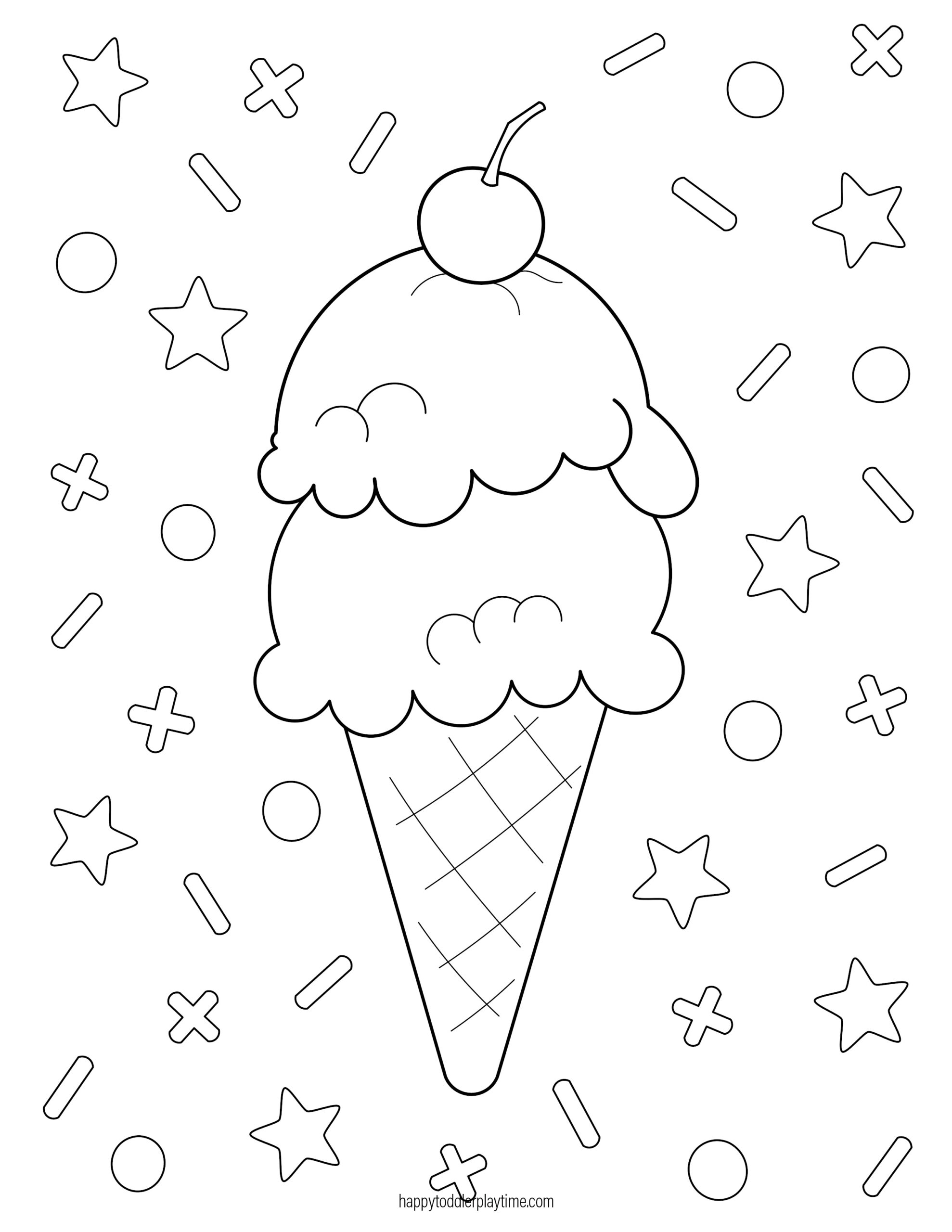 ice cream coloring pages printable
