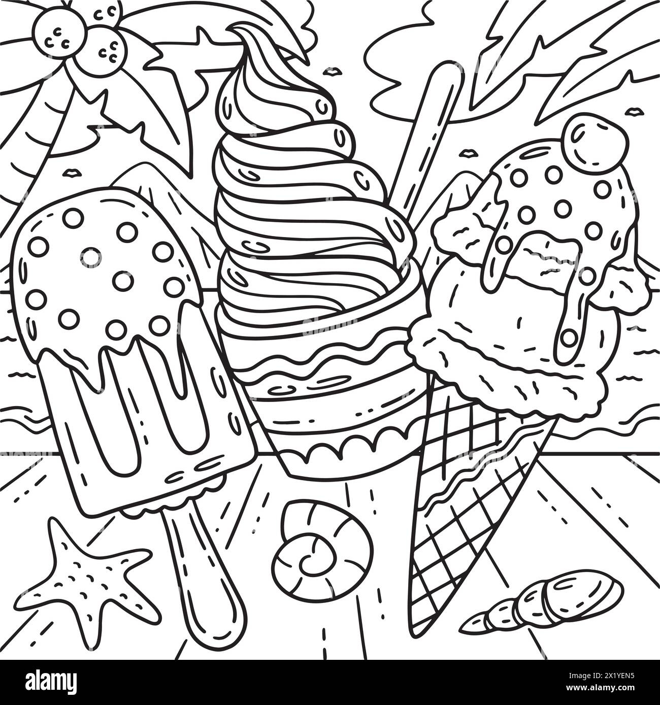 ice cream coloring pages
