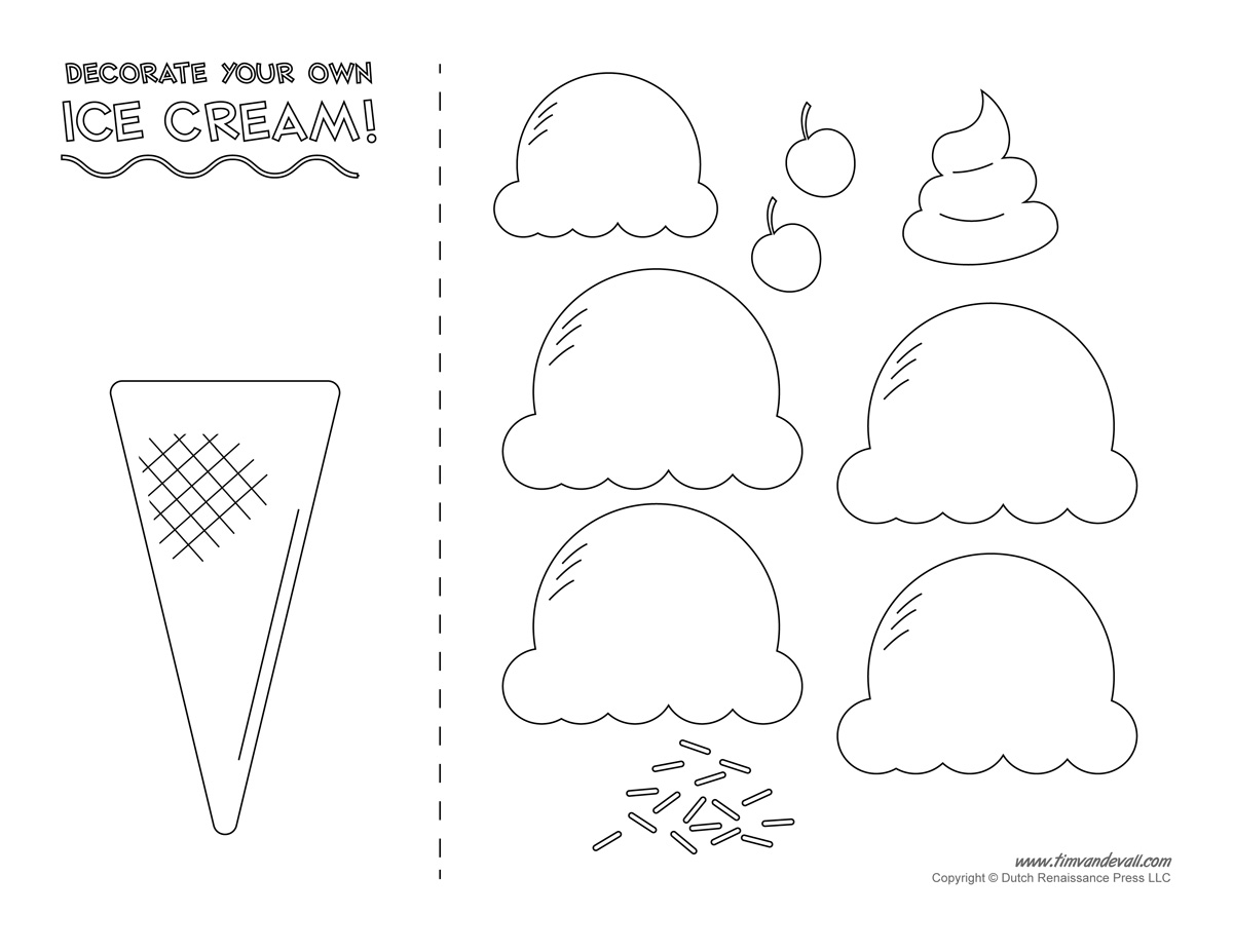ice cream scoop printable template