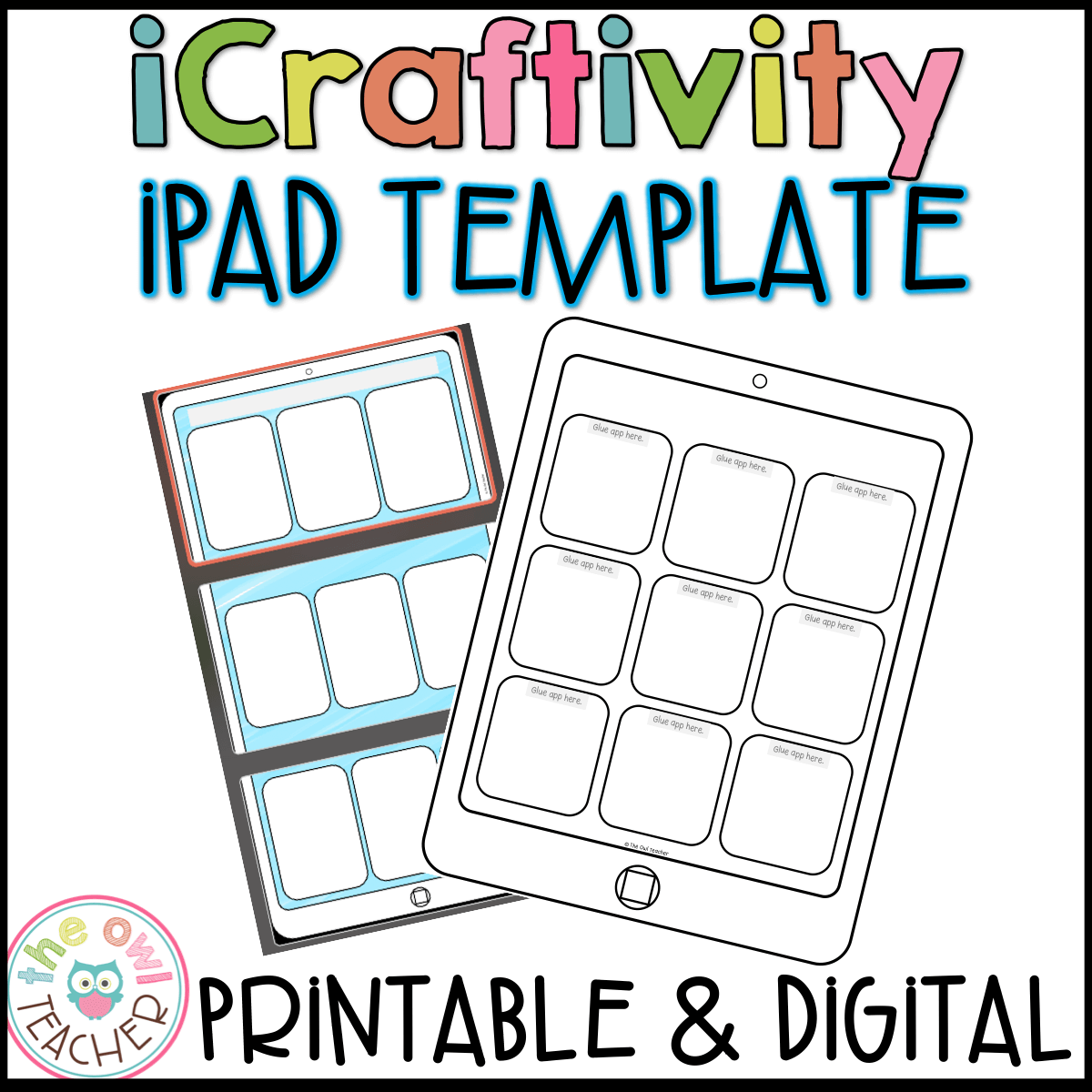 IPad Craftivity Template Printable Digital For Any Concept The Owl Teacher