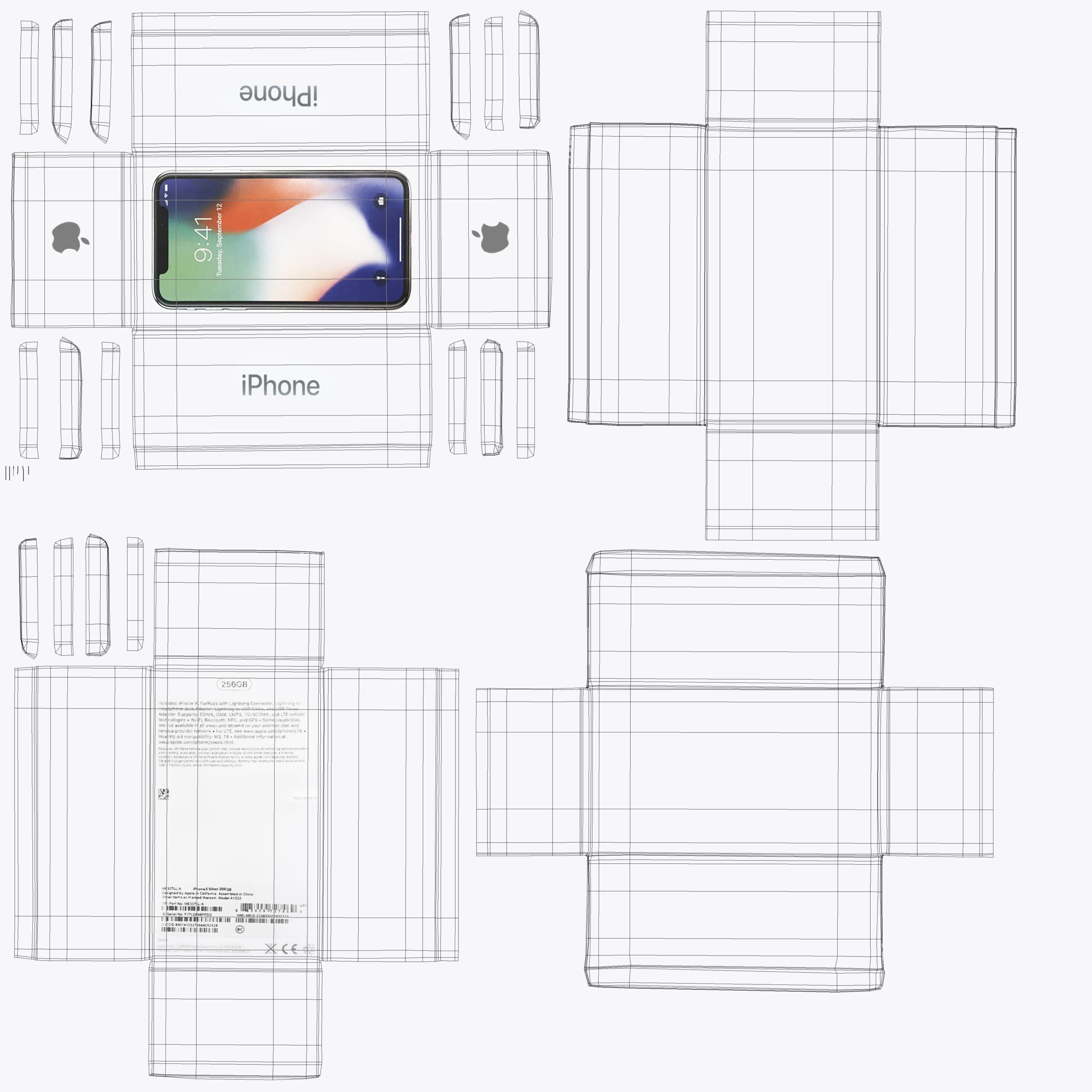 IPhone X Box 3D Model 19 fbx obj max Free3D