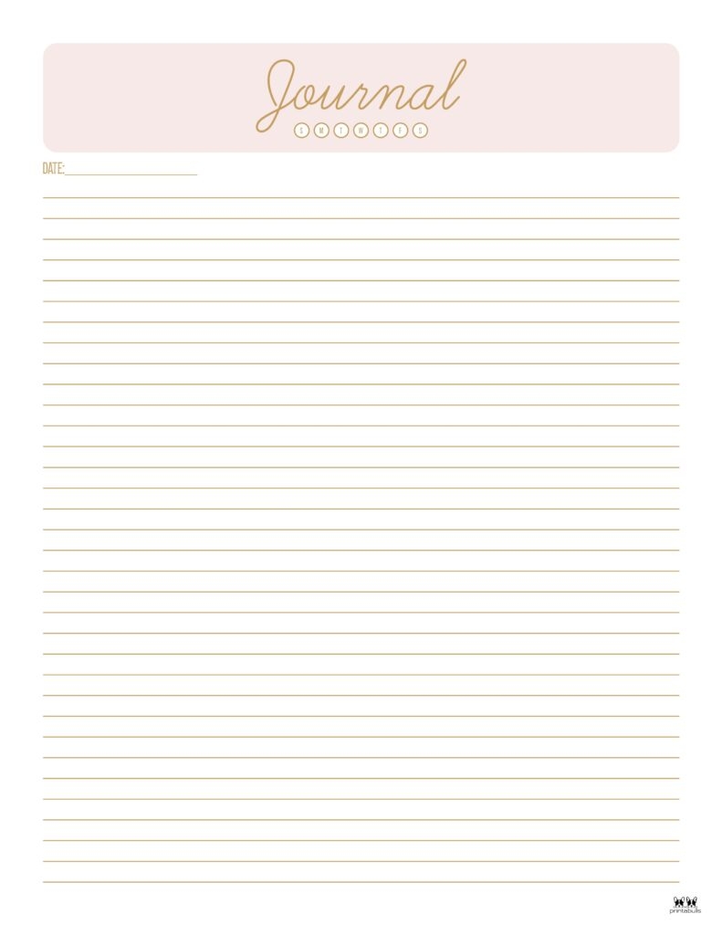 free printable journal pages pdf