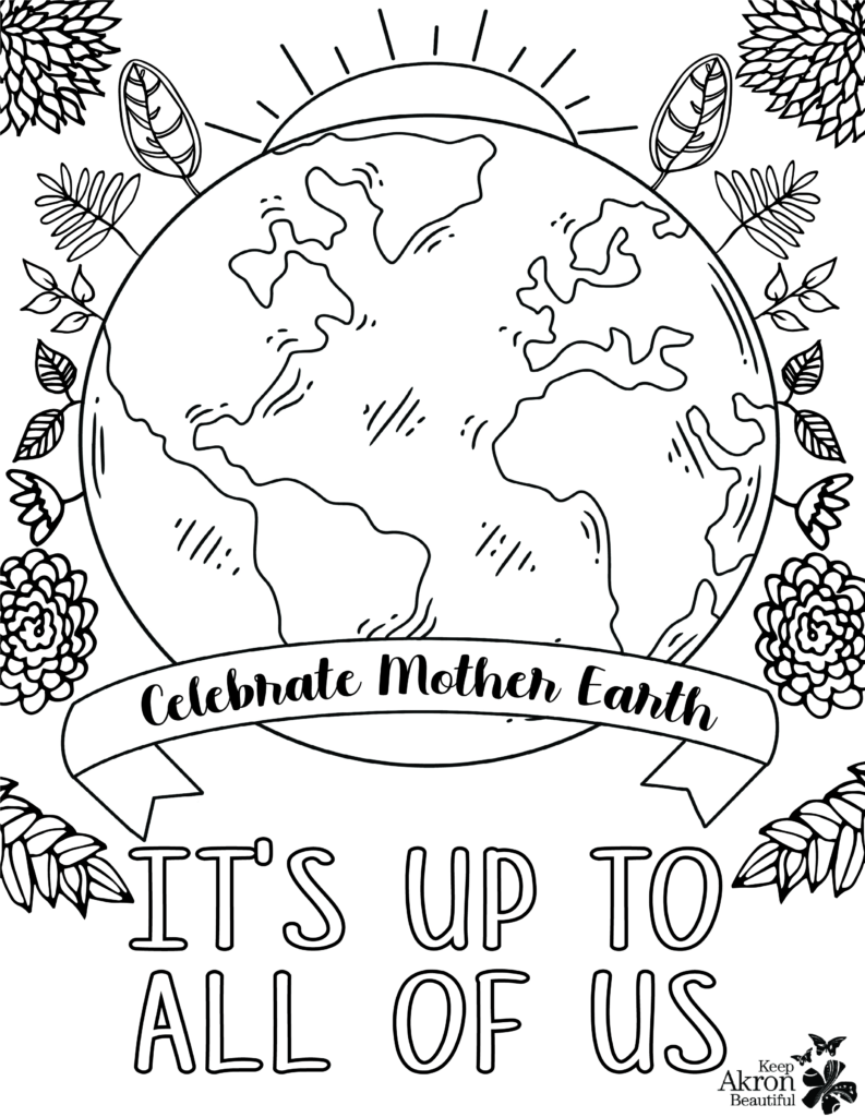 earth day coloring sheet