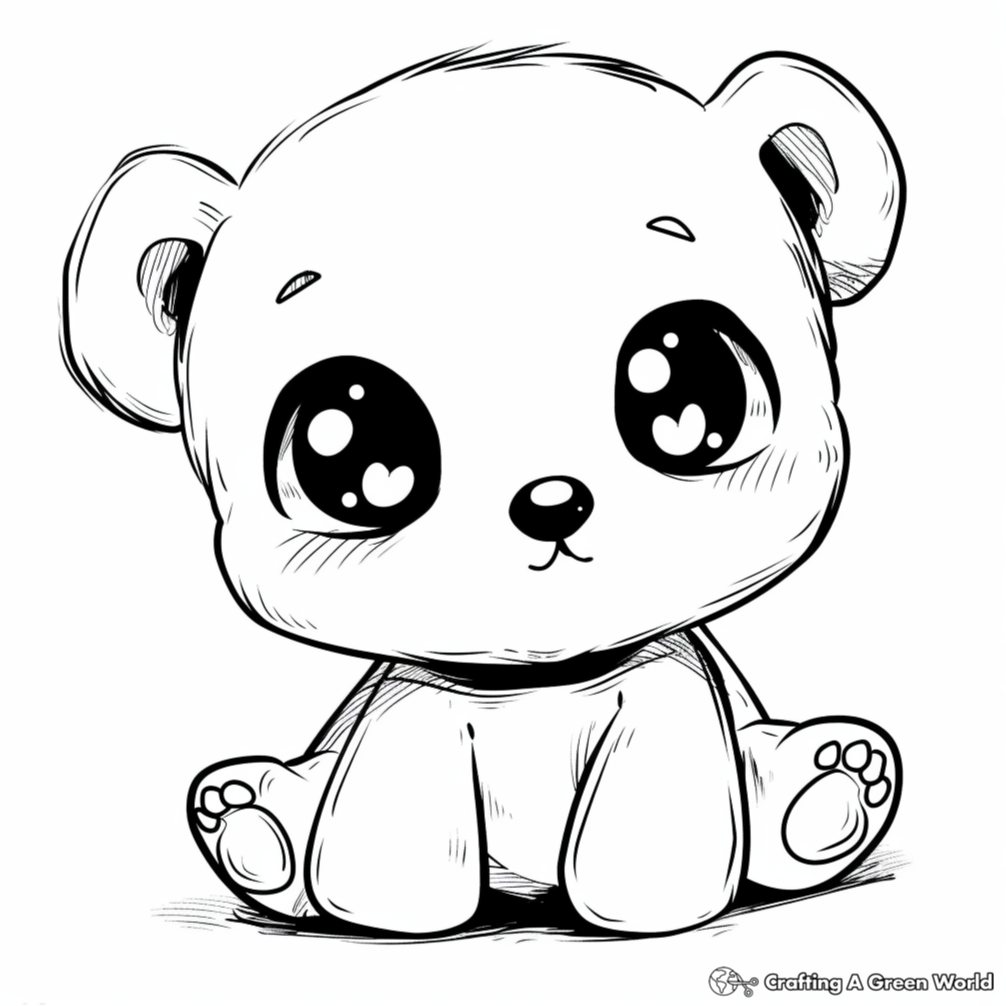 cute bear coloring pages