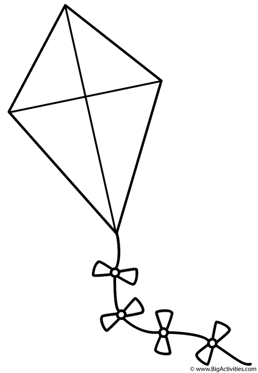 kite template free printable