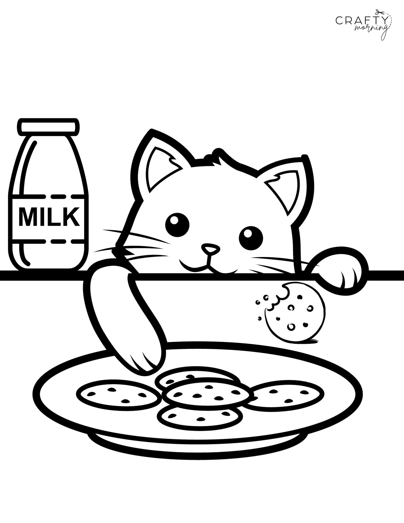 coloring pages of kittens