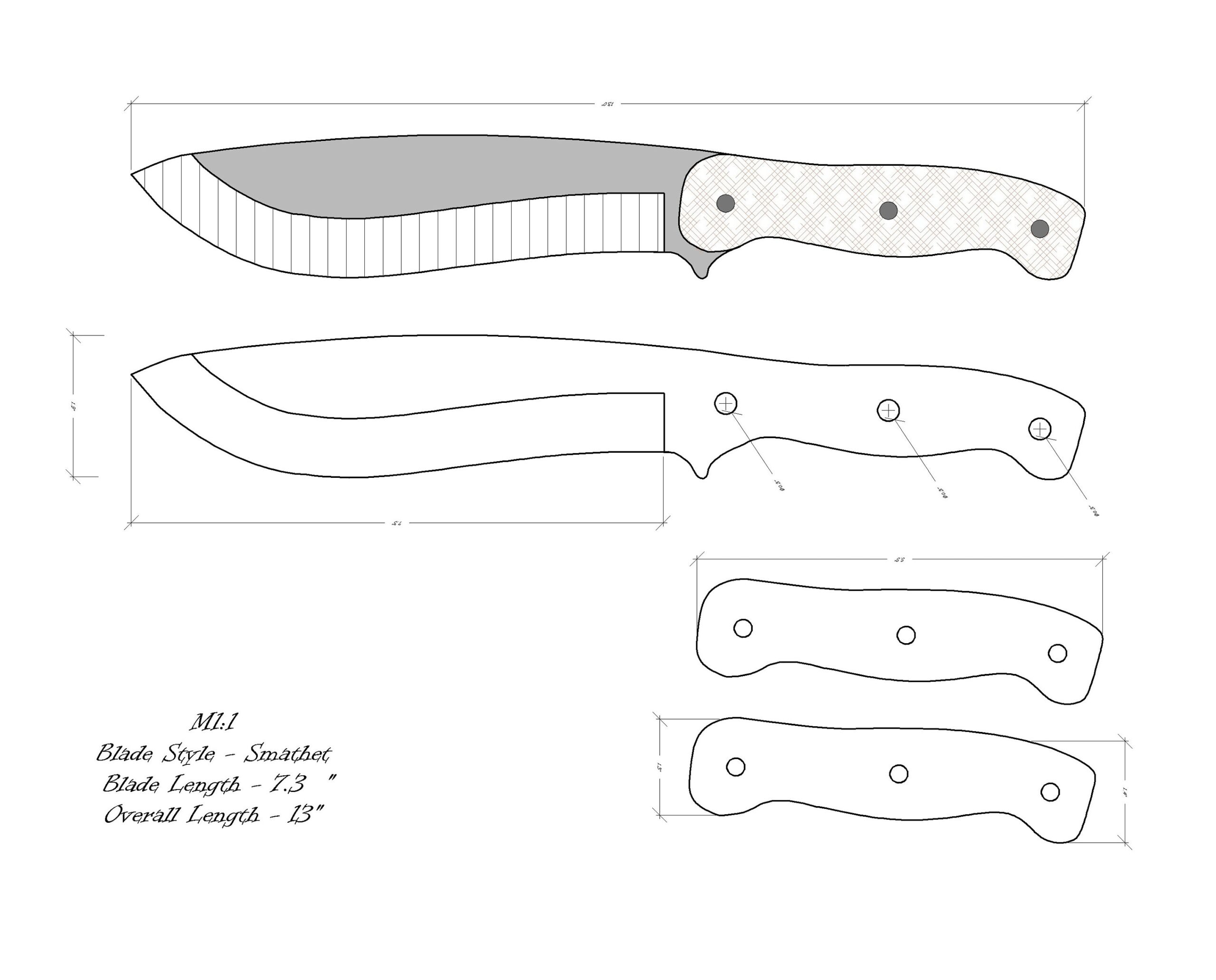 printable knife templates