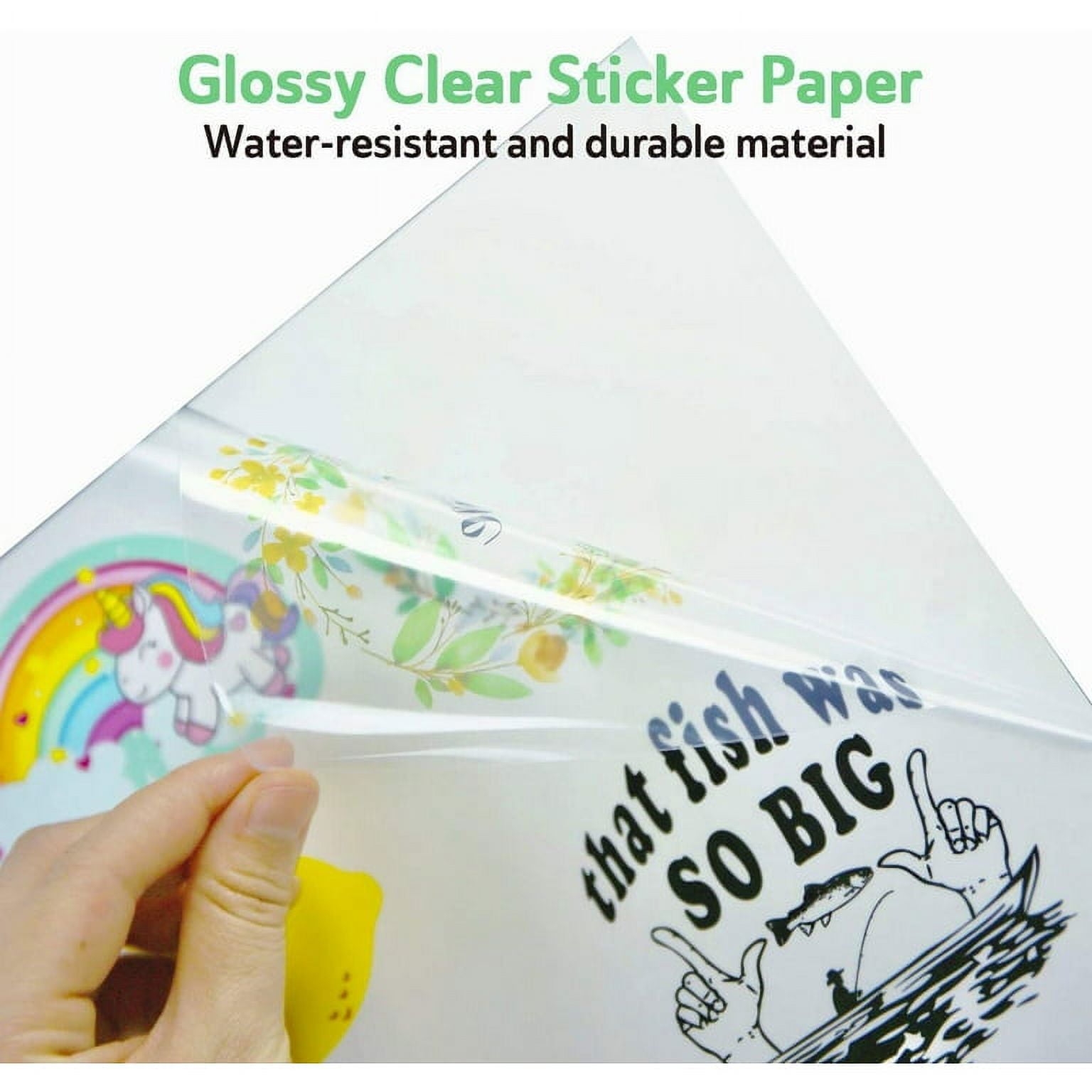 clear printable paper