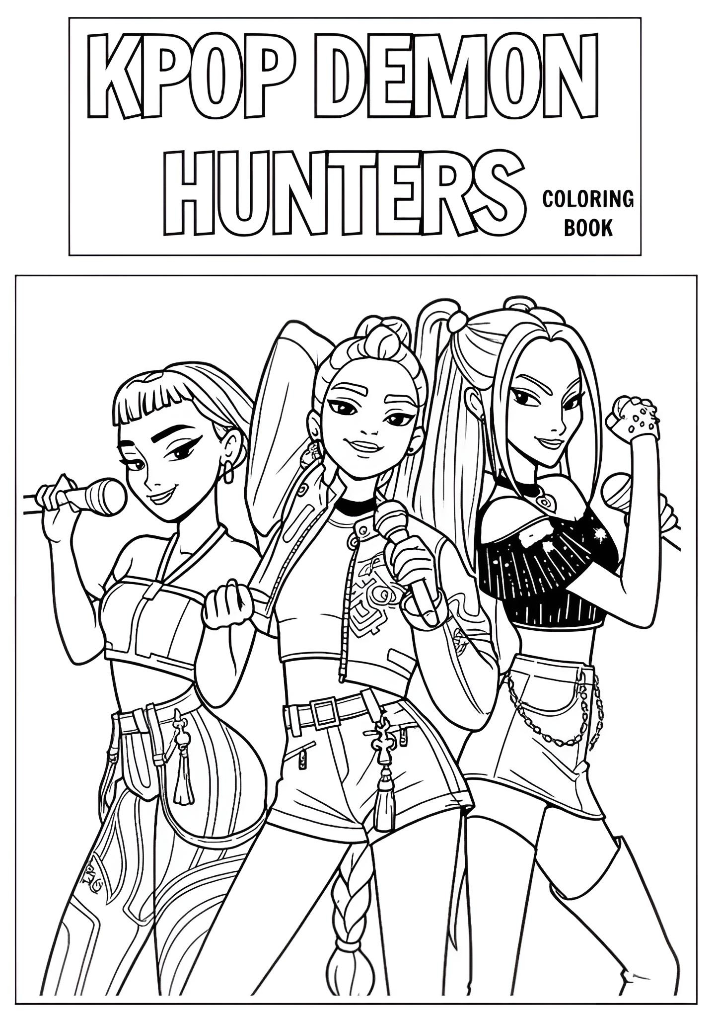 kpop demon hunters printable