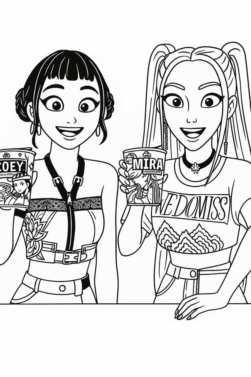 k pop coloring pages