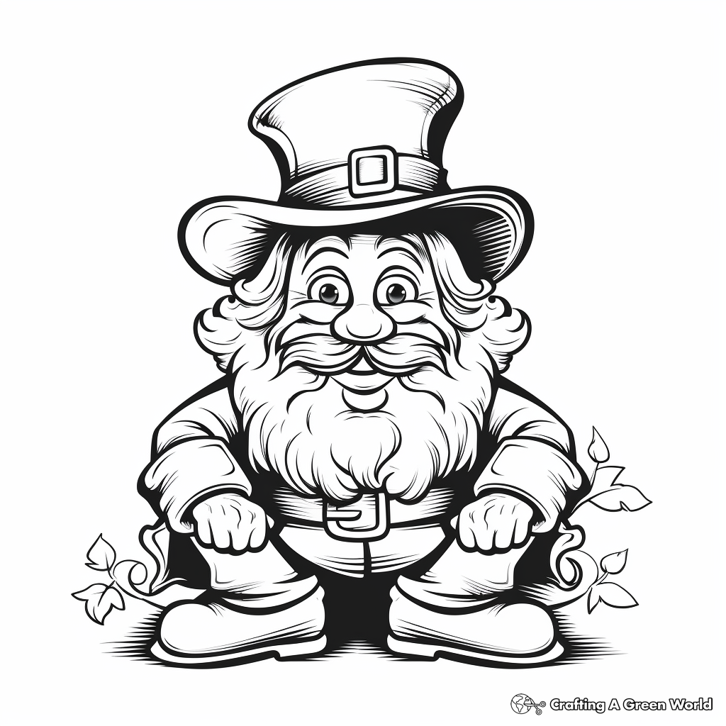 pictures to color of leprechauns