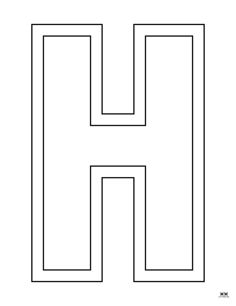 letter h printable