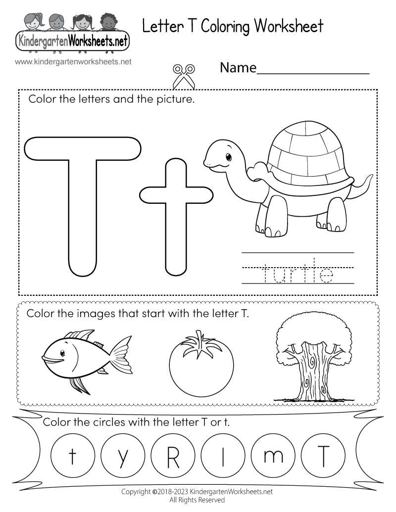 letter t printable
