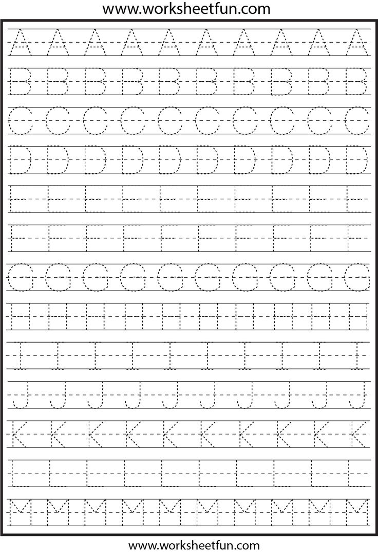 free printable letter tracing